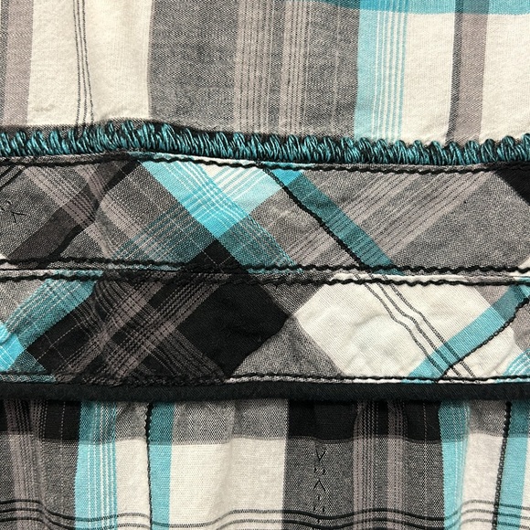 Buckle Black Athletic Fit Men Button Down Shirt Pockets Western Rodeo Casual XXL - Picture 10 of 13